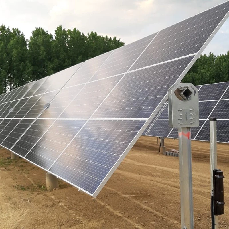 single axis solar panel support structure